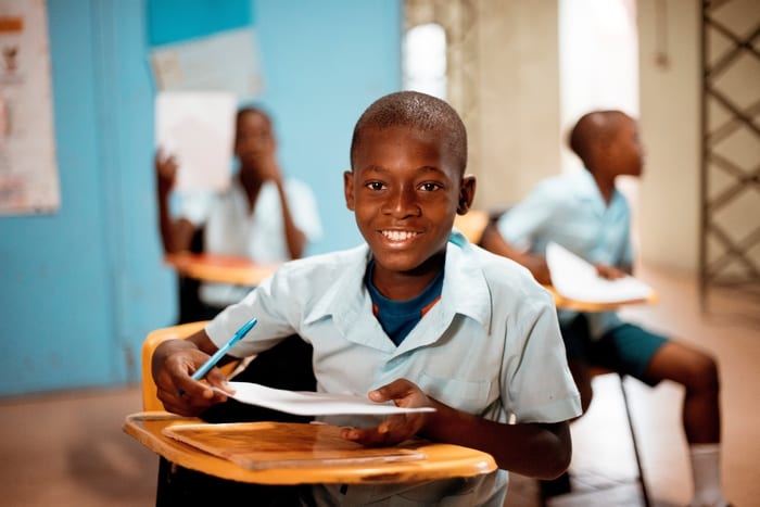  Child at desk