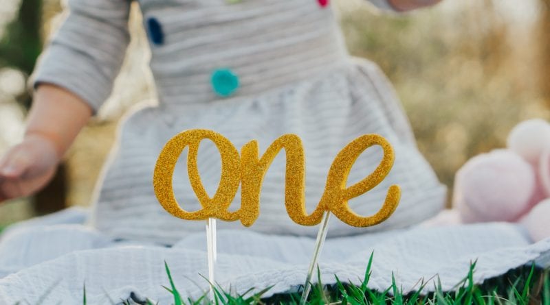 First birthday gift ideas girl with one year old sign